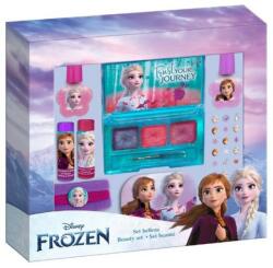 Lorenay Set de machiaj pentru fetite cu farduri Frozen, lacuri de unghii si decoratiuni (DY1698)
