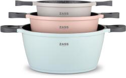 ZASS Set 3 oale antiaderente din aluminiu turnat sub presiune Zass Gourmet ZG-ACS 02 (ZG-ACS 02)
