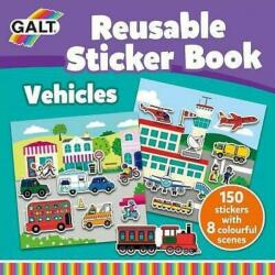 Galt Galt: Carte cu autocolante reutilizabile - vehicule (20GLT5107)