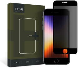 HOFI Folie Protectie Ecran HOFI PRO+ pentru Apple iPhone SE (2020) / iPhone 8 / iPhone 7, Sticla securizata, Full Face, Full Glue, Privacy, Neagra (fol/ec/hof/pr/ais/st/fu/fu/pr/ne) - pcone