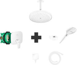 Hansgrohe Set baterie de dus, Hansgrohe, cu set de para si furtun, palarie si brat de dus, cot racord si corp incastrat (71745700+01800180+28387700+28276700+26520700+26455700+26220700+27393700)