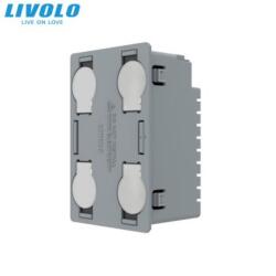 LIVOLO Modul intrerupator cvadruplu, standard italian, 3M (VL-FC4-3G)