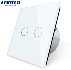 LIVOLO Intrerupator dublu tactil Alb (VL-C702-11)