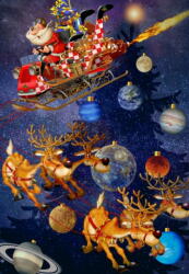 Bluebird Puzzle 90316 - Santa Claus is arriving! - 1000 db-os puzzle