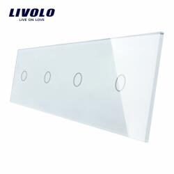 LIVOLO Panou Intrerupator 4 x simplu Alb (VL-P701/01/01/01- 8W)