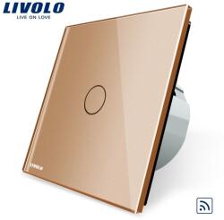 LIVOLO Intrerupator simplu, wireless RF Auriu (VL-C701R-13)