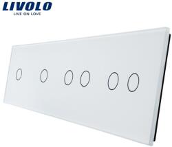 LIVOLO Panou Intrerupator simplu + simplu + dublu + dublu Alb (VL-P701/01/02/02- 8W)