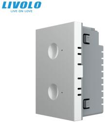 LIVOLO Modul intrerupator dublu tactil, standard italian, 3M Gri (VL-FC2-3IP)