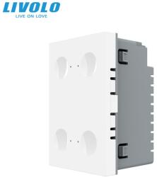LIVOLO Modul intrerupator cvadruplu tactil, standard italian, 3M Alb (VL-FC4-3WP)