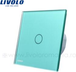 LIVOLO Intrerupator dublu, cap scara/ cruce Verde (VL-C702S-18)