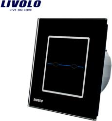 LIVOLO Intrerupator dublu, seria R Negru (Vl-C702-32)