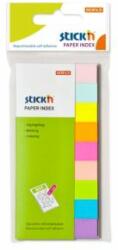 Stick`n by Hopax Semne de carte autoadezive, 12x50 mm, 9x50 frunze, amestec de culori neon
