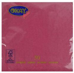 HARGITA Servetele Okay bordo 33x33 cm, 50 bucati (SERC06)