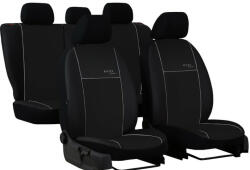 Seat Ibiza (II, III, IV) Univerzális Üléshuzat Eco Line Eco bőr fekete színben szürke varrással (ELISZU-SEAIbiz)