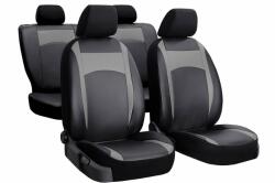 Honda City (V) Univerzális Üléshuzat DESIGN Eco bőr fekete szürke színben (DBSZU-HONCity)