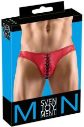 Svenjoyment - fekete fűzős férfi alsó (piros) - shop