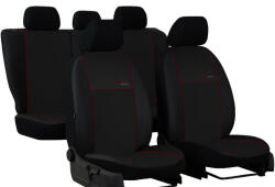 CHEVROLET Aveo Univerzális Üléshuzat Eco Line Eco bőr fekete színben bordó varrással (ELIBOR-CHEAveo)