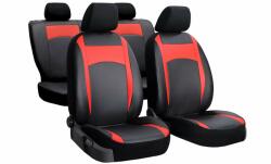KIA Picanto (III) Univerzális Üléshuzat DESIGN Eco bőr fekete piros színben (DBPIR-KIAPica)