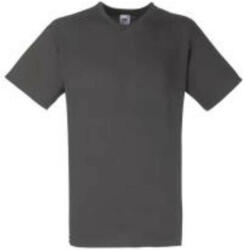 Fruit of the Loom F08 V-nyakú pamut póló, VALUEWEIGHT V-NECK T, Light Graphite - 2XL (F082310)