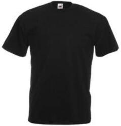 Fruit of the Loom F02 kereknyakú, rövid ujjú póló VALUEWEIGHT T, Black - 4XL (F020312)