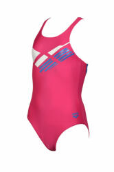 arena Girls Swimsuit V Back Logo - leány junior úszódressz -