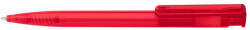 ICO Golyóstoll nyomógombos 0, 8mm, műanyag transparens piros test, Ico Star, írásszín piros (9010084026) - iroszer24