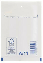 Bluering Légpárnás tasak 11/A szilikon külső méret 120x175mm, belső méret 100x165mm, Bluering® fehér (LEGPFH11A) - iroszer24