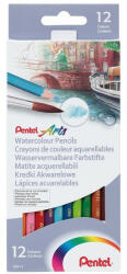 Pentel Színes ceruza készlet, akvarell hatszögletű Pentel 12 klf. szín (CB9-12U)