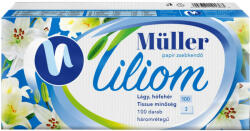 Müller Papírzsebkendő 3 rétegű 100 db/csomag Liliom illatmentes