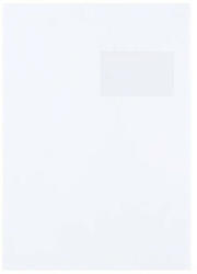 Bluering Boríték TC/4 szilikonos bélésnyomott jobb ablak 50x100mm ablak jobb oldalról 20mm felülről 52mm Bluering® fehér (TC4SZJA50X100) - iroszer24