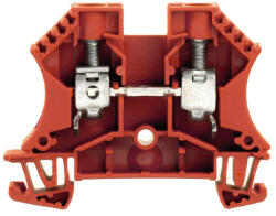 Weidmüller 1020340000 WDU 10 RT Átvezető sorkapocs, Csavaros csatlakozás, 10 mm2; , 1000 V, 57 A, Piros (1020340000)