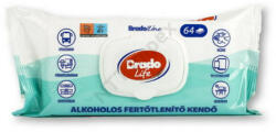 Bradochem Nedves törlőkendő fertőtlenítő hatással 64 lap/csomag Bradolife (16205)