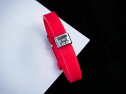 R. M. ékszer Legjobb Anya medálos piros színű szilikon karkötő (18925RM)