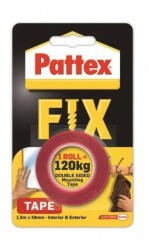 Pattex Ragasztószalag kétoldalas, 19mmx1, 5 m, Henkel Patex Fix 120 kg (1486524) - iroszer24