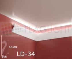  Ld-34 Декоративен профил за скрито led осветление ► 2метра (ld34)