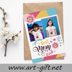 Art gift Картичка The best mom ever