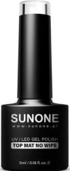 Sunone Top coat mat pentru gel-lac - Sunone UV/LED Gel Polish Top Mat No Wipe 5 ml