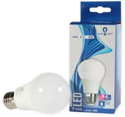 BLUE LIGHT Led 8W A60, E27 806 lm 6500k Led izzó Blue Light