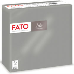 FATO Szalvéta 2 rétegű 1/4 hajtású 38 x 38 cm 40 lap/csomag Star Fato_82991900 szürke (82991900) - iroszer24