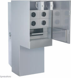 Rottner Seif concesionar auto cu 6 compartimente cu incuietoare electronica si usa principala cu incuietoare cu barba dubla (T05555)