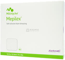 Mepilex lágy szilikon habos kötszer 12, 5 x 12, 5 cm 5 db