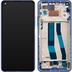 Xiaomi Piese si componente Display - Touchscreen Xiaomi 11 Lite 5G NE, Cu Rama, Albastru (Bubblegum Blue), Service Pack 5600050K9D00 (5600050K9D00) - vexio