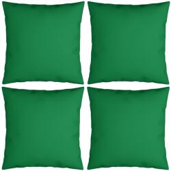 vidaXL Perne decorative, 4 buc. , verde, 50x50 cm, material textil (314343)