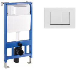 Mexen Fenix Slim beépíthető WC tartály + Fenix-02 fehér nyomólap (60100-600100)