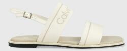 Calvin Klein sandale SQUARED SANDAL HE femei, culoarea bej, HW0HW01496 PPYX-OBD0HZ_01X