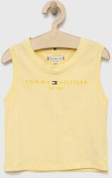Tommy Hilfiger top din bumbac pentru copii culoarea galben PPYX-TSG0AE_10X