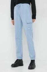 Calvin Klein Jeans pantaloni de trening din bumbac femei, neted PPYX-SPD046_55X