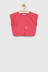 Calvin Klein tricou de bumbac pentru copii culoarea roz PPYX-TSG0CZ_42X