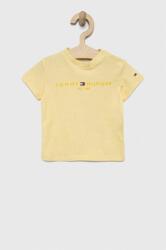 Tommy Hilfiger tricou de bumbac pentru copii culoarea galben, cu imprimeu PPYX-TSB094_10X