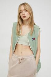 Tommy Jeans Vestă cu două fețe femei, culoarea verde, de tranzitie PPYX-KUD02B_78X (DW0DW14934.PPYX)